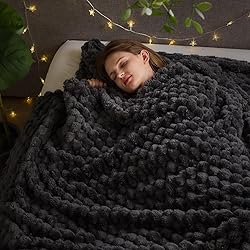 NEWCOSPLAY Super Soft Queen Blanket Grey Premium