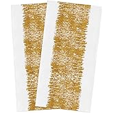 DreamyCorner Kitchen Towels Set of 2 Gold Dish Towels and Dishcloths Sets Decorative Tea Towel Abstract Absorbent Hand Towels for Kitchen Bathroom Cleaning Drying Baking Home Decor, Printing7195
