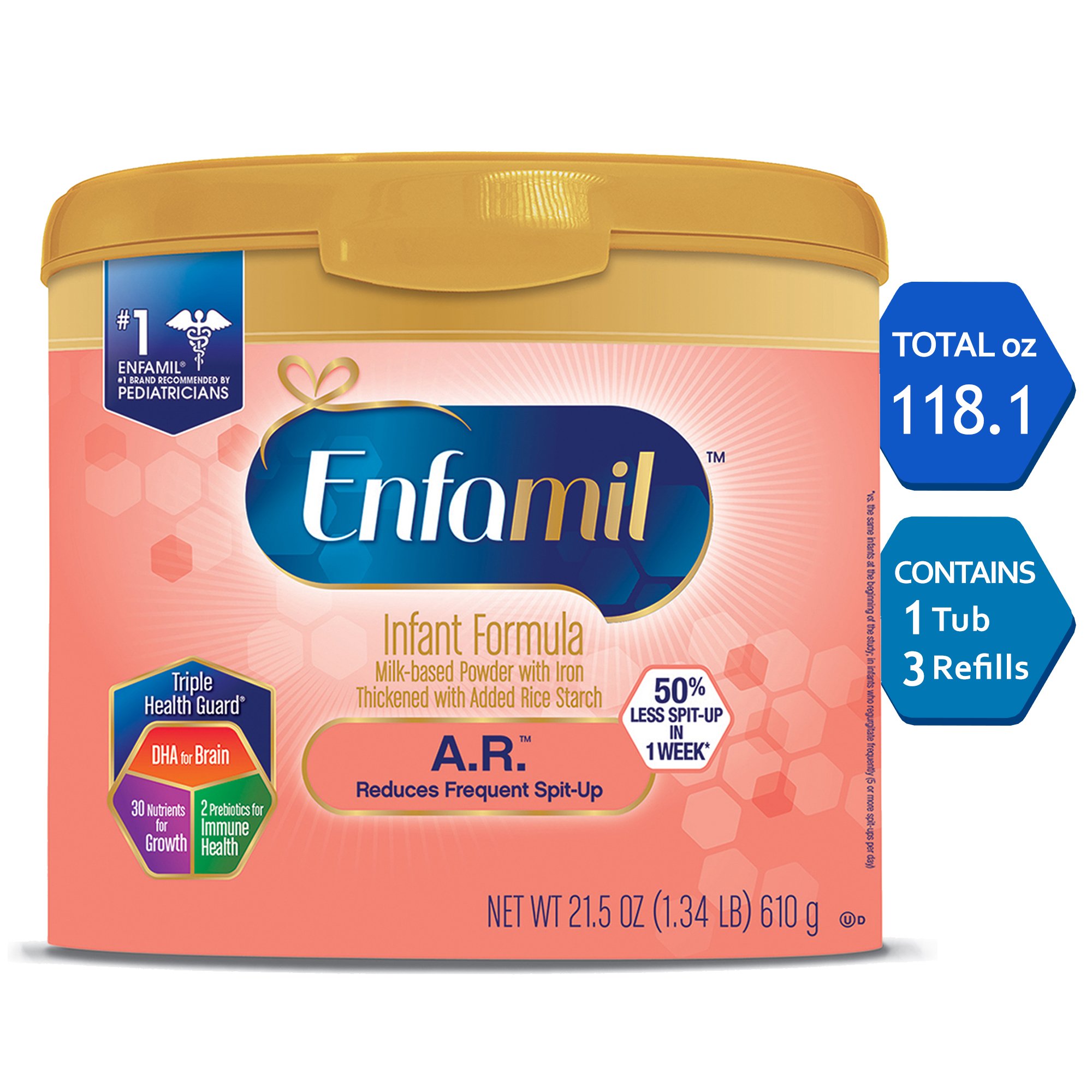 Enfamil A.R. Infant Formula Clinically Proven to reduce SpitUp in 1