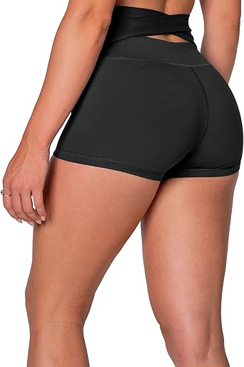 high rise workout shorts