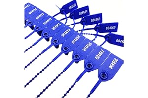 STYLIGHT - 1000 Multi-Purpose Plastic Truck & Container Seals, Sequentially Numbered Tamper-Evident Security Seals (Blue, 1000)