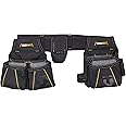 ToughBuilt - Carpenter Tool Belt with Pockets and 2 Hammer Holders - Heavy Duty, Deluxe Premium Quality, Durable - Adjustable Size - TB-303-4