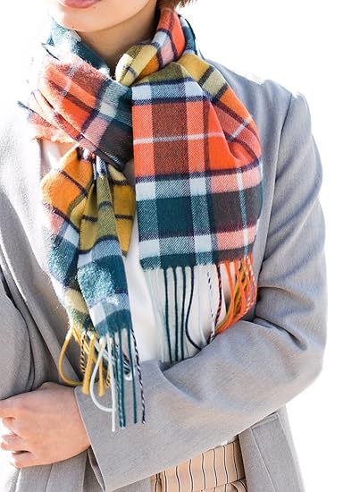Amazon グリーン オレンジ マッティトッティ Matti Tottiカシミア Amazon グリーン オレンジ マッティトッティ Matti Tottiカシミア