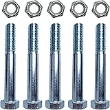Replacement Shear Bolt for Gearboxes by Rancher Supply – Shear Bolts ½’’x 3-½’’, Grade 2 with ½’’ Nut for Rotary Cutters (5 P