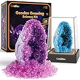 GobiDex Geodes Growing Science Kit for Kids Age 6-8-12, Geodes with Crystals Grow Fast in (24H), STEM Educational Science Experiments Toys, Geology & Rock Enthusiasts Collection, Gifts for Boys Girls