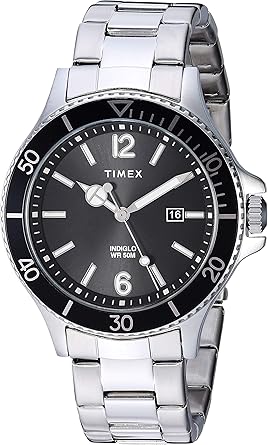 timex black metal watches