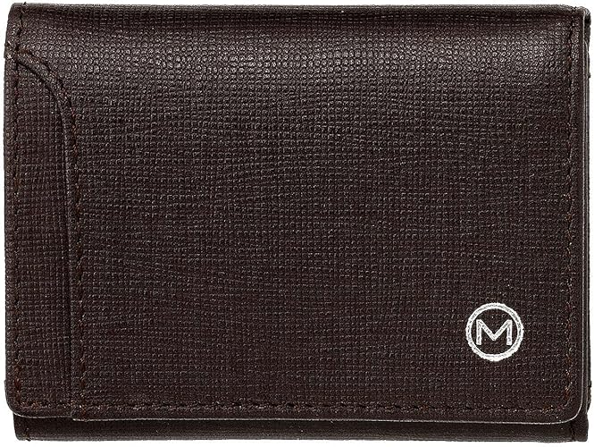 Amazon ミラグロ Milagro サフィアーノレザー 3つ折り財布 メンズ 三つ折り Sl S 030a ダークブラウン 財布