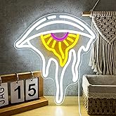 Mvorixa Eye Neon Sign, Evil Eye Neon Signs for Wall Decor, Trippy Wall Decor, Psychedelic LED Art Light for Bedroom, Game Room, Bar, Studio, USB Powered Dimmable Acrylic Neon Lights, Mysterious Aesthetic Decor