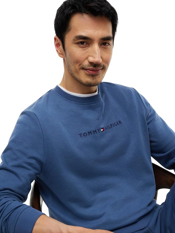 Sweat Homme Track Top Um0Um03666 L/S, Bleu (Mer Égée), M — photo 3 sur 5