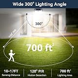 TECKNET Outdoor Solar Light 231 LED 3 Modes Motion Sensor 300° Wide view 3