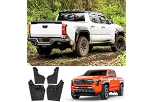 KSGMFED Mud Flaps Splash Guards Compatible with Toyota Tacoma 2024 Accessories,4PCS Front and Rear All-Weather Upgrade Mud Guards No Drilling Heavy Duty Fender Mudguards for Exterior Accessories