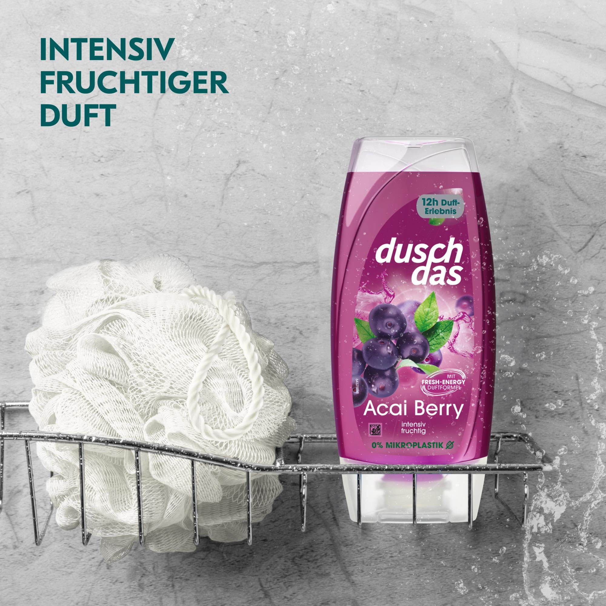 Duschdas Duschgel Acai Berry Duschbad mit Fresh-Energy-Duftformel sorgt für einen erfrischenden Start in den Tag 6 x 225 ml 4