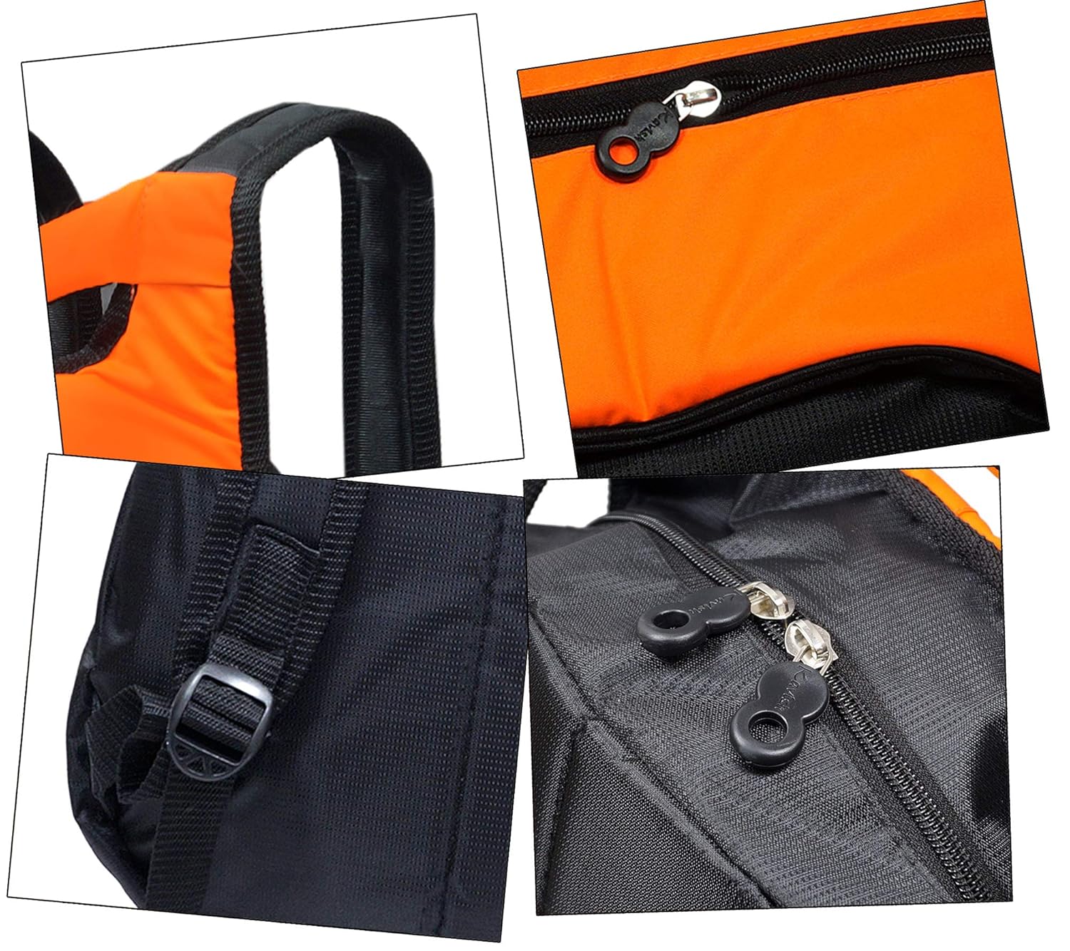 nisun men's nylon backpack (uniwalk college backpack - orange)