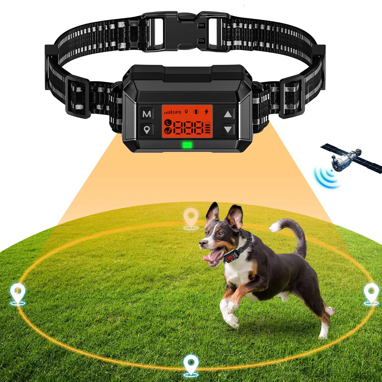 Photo 1 of UCATQ GPS Wireless Dog Fence, Electric Dog Fence with GPS, Waterproof Pet Containment System Range 99~2997FT, Adjustable Strength for Outdoor Dogs, Harmless and Suitable for Most of Dogs(Red)