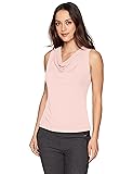 Calvin Klein Women's Petite Solid Drape Neck