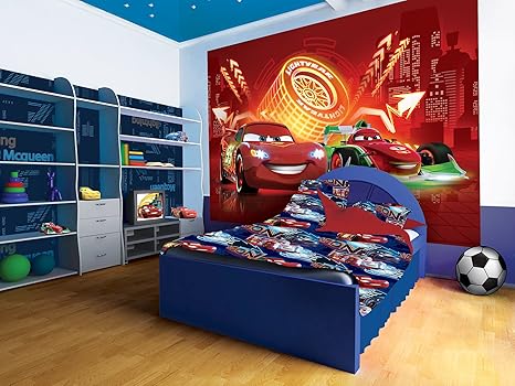 Amazon ディズニーピクサーカーズネオンレッド壁紙壁画 X Large 8 Cmx146 Cm Wxh 752vexl 壁紙