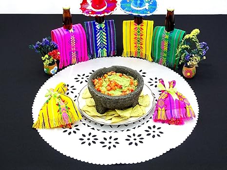 Amazon Com Mexican Wedding Decoration Papel Picado Wedding White Mexican Centerpiece Doily Round Paper Placemat Mexican Papel Picado Mexican Style Ceremony Made From Tissue Paper Fiesta Birthday Party D40 Kitchen Dining