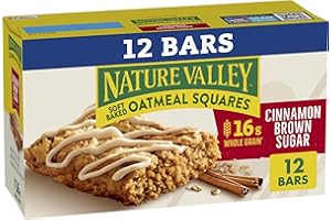 Nature Valley Soft Baked Oatmeal Squares, Cinnamon Brown Sugar, 12 Bars, 14.88 oz