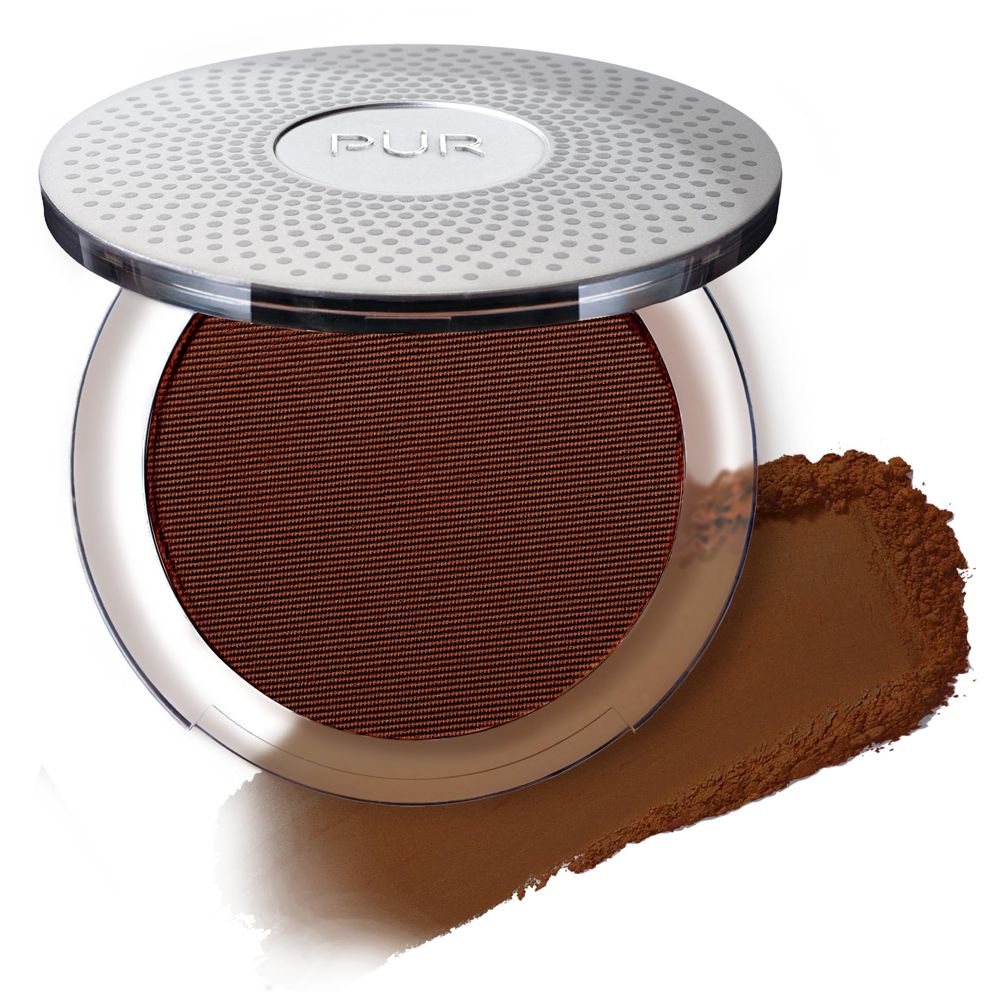 PUR Beauty 4-in-1 Pressed Mineral Makeup Powder Foundation with SPF 15 – Concealer & Finishing Compact Pressed Powder for Face – Buildable Medium to Full Coverage Foundation Powder (Truffle)