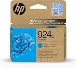 HP 924e EvoMore Cyan Original Ink Cartridge ~800 Pages for OfficeJet Pro 8120e