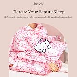 Kitsch Hello Kitty Satin Pillowcase with Zipper King 19x36 Pink Kitty Faces view 9