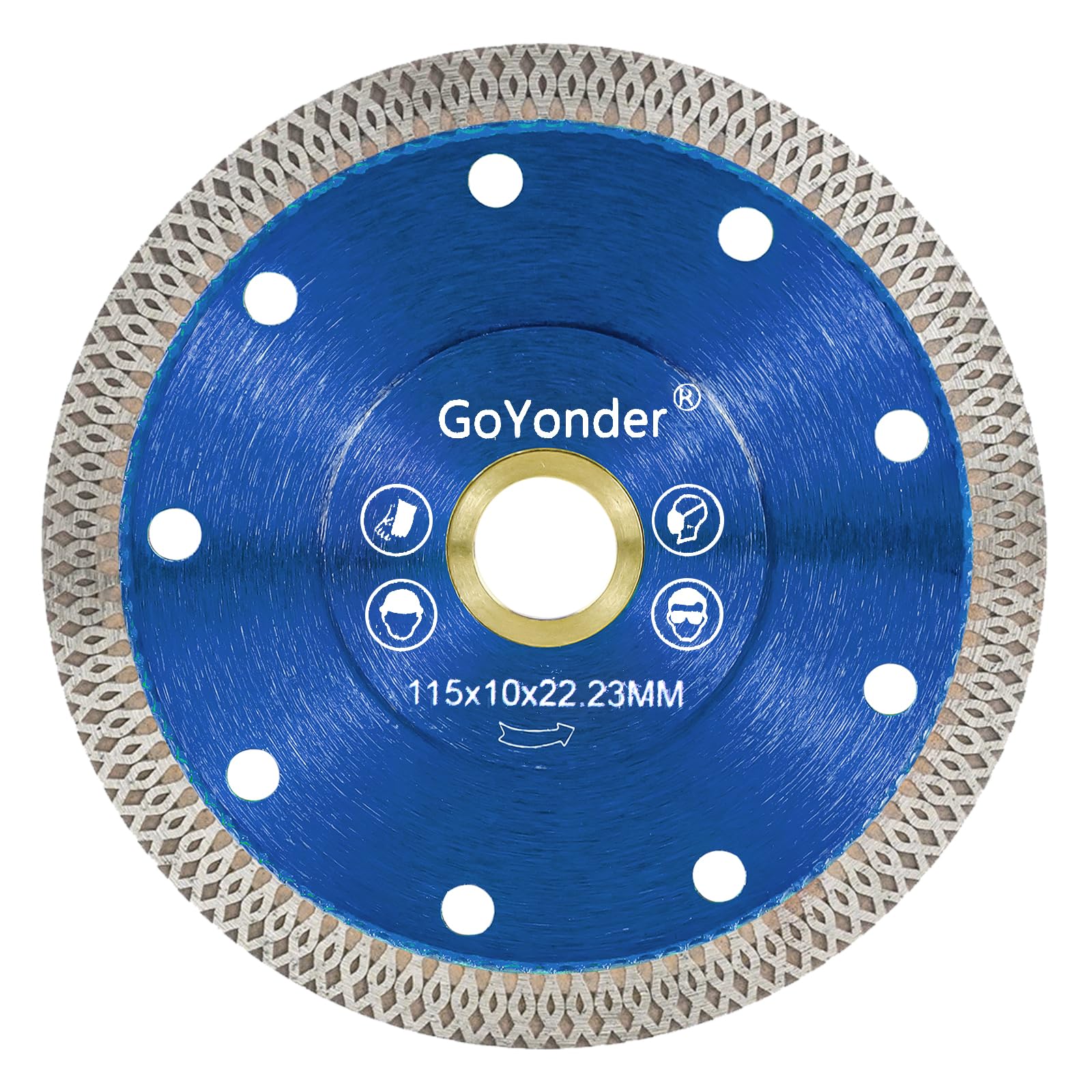GoYonder 4.5 Inch Super Thin Diamond Saw Blade for Cutting Porcelain Tiles,Granite Marble Ceramics (4.5")