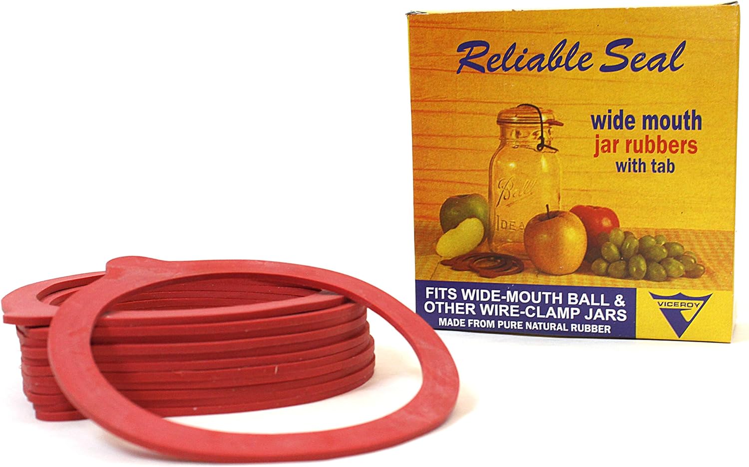 Viceroy Rubber & Plastics Rubber Rings For Wide Mouth Canning Jar, 12