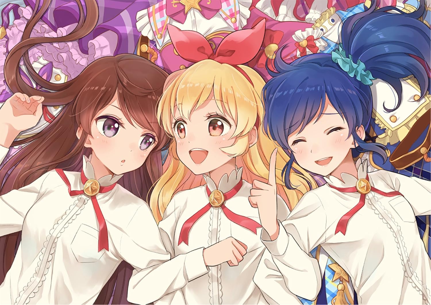 Posterhouzz Anime Aikatsu Bow Long Hair Brown Hair Ran Shibuki
