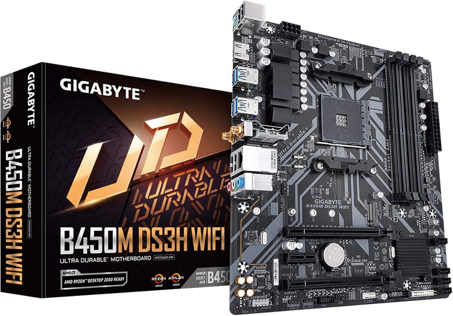 Gigabyte B450M DS3H WiFiY1 (AM4//AMD/B450/mATX/SATA 6GB/s/USB 3.1/HDMI