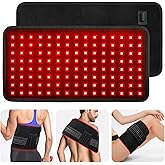 Red Light Therapy for Body, 15.7" x 7.9" Infrared Light Therapy Belt Wrap with Timer for Back Shoulder Waist Knee Pain Relief, 660nm & 850nm Home Red Light Therapy Pad, Improve Inflammation