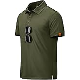MAGCOMSEN Men's Polo Shirts Short Sleeve Dry Fit Moisture Wicking Golf Polos UPF 50+ Casual Collared T-Shirt
