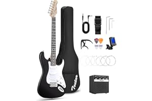Tostar 39" Full Size Electric Guitar Kit For Beginners and Adults, SSS Pickup Guitarra Electrica Set Includes Tremolo Bridge,