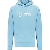 Mercedes AMG Petronas F1 Unisex Retro Hoodie - Mint/Lilac/Blue