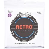 Martin Retro Acoustic Guitar Strings - .011-.052 Custom Light (MM11)