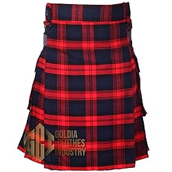 Goldia Clothes Industry Tartan Kilts l Men's