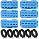 UIOOQ Cat Fountain Filters - 12 Pack(6 Filters + 6 Sponges), Activated Carbon, Ultra-fine Fiber