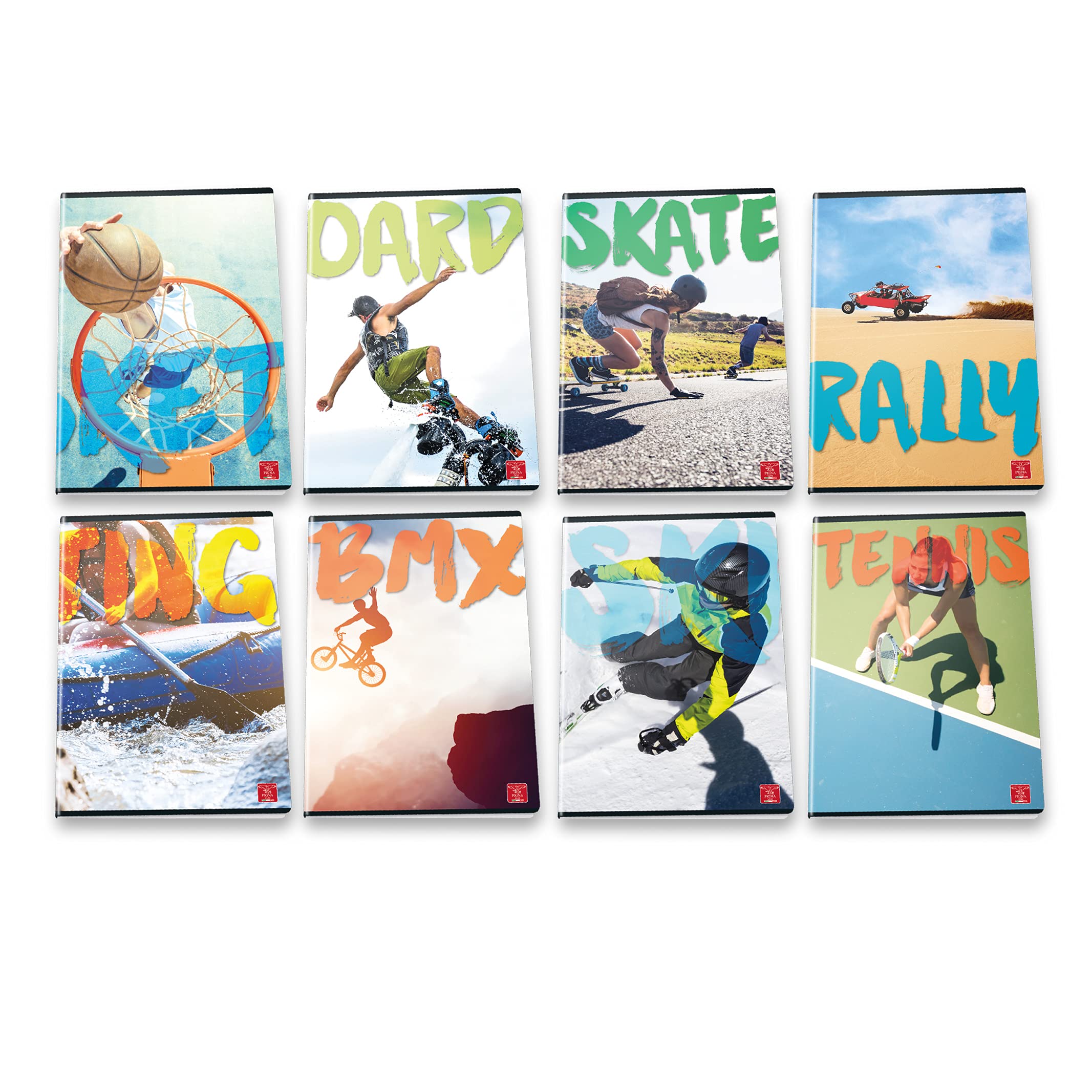 Pigna Pack of 10 Maxi Notebooks A4 Extreme Adventure 02307674F
