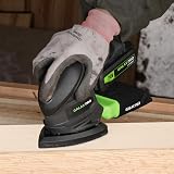 GALAX PRO 20V Cordless Detail Sander Dust Collection 20 Sandpapers Battery view 8