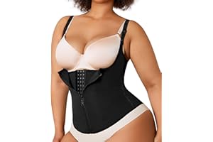 Ursexyly Waist Trainer for Women Corset - Shapewear with Zipper Tummy Control Body Shaper Tank Top with Adjustable Straps