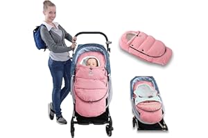 F·Y·YIYI F-Y-YIYI Bunting Bag for Stroller Sleeping Bags Thickened Warm Stroller Blanket Toddler Removable Newborn Baby footmuff Winter Baby Travel Essential