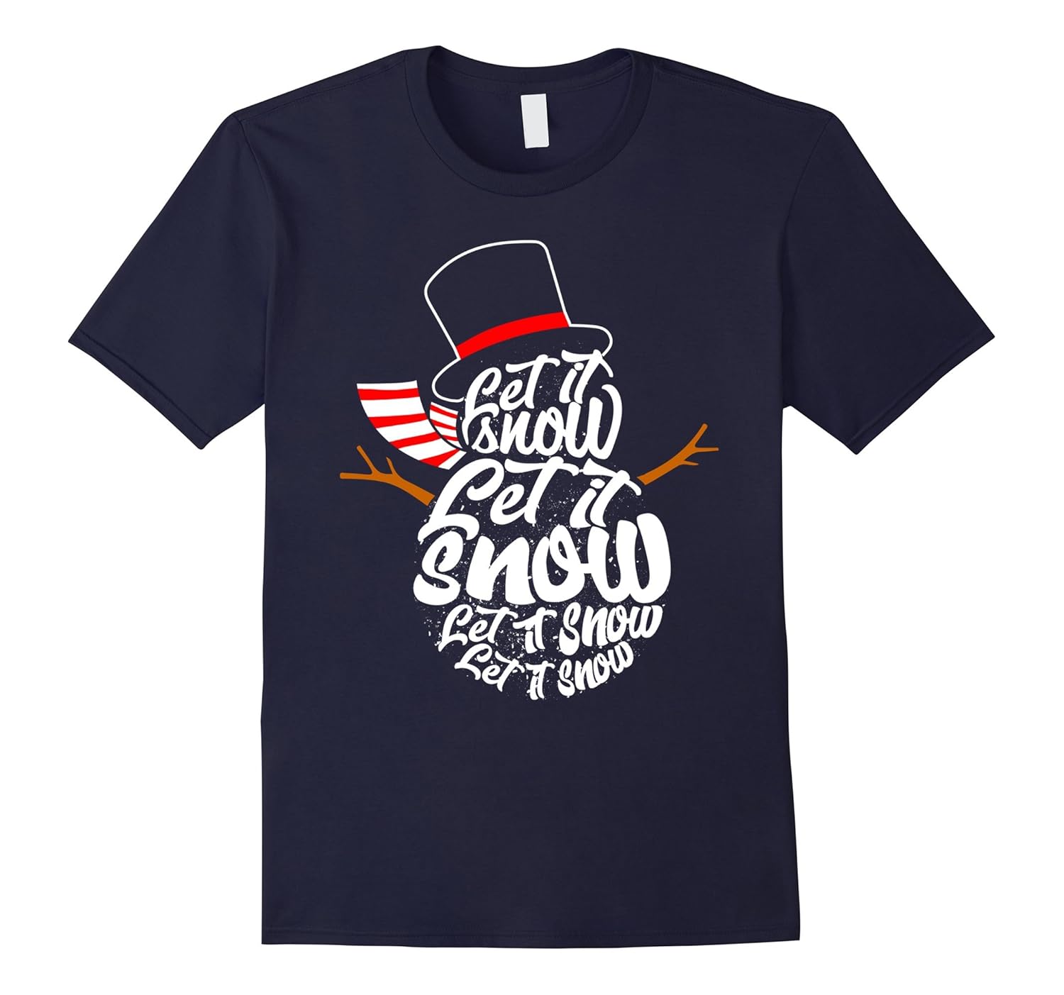 Let It Snow Snowman T-Shirt-ANZ