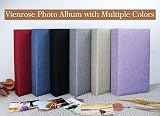 Vienrose Linen Photo Album 300 Pockets 6x4 Black Page 50 Sheets 6x4 view 6