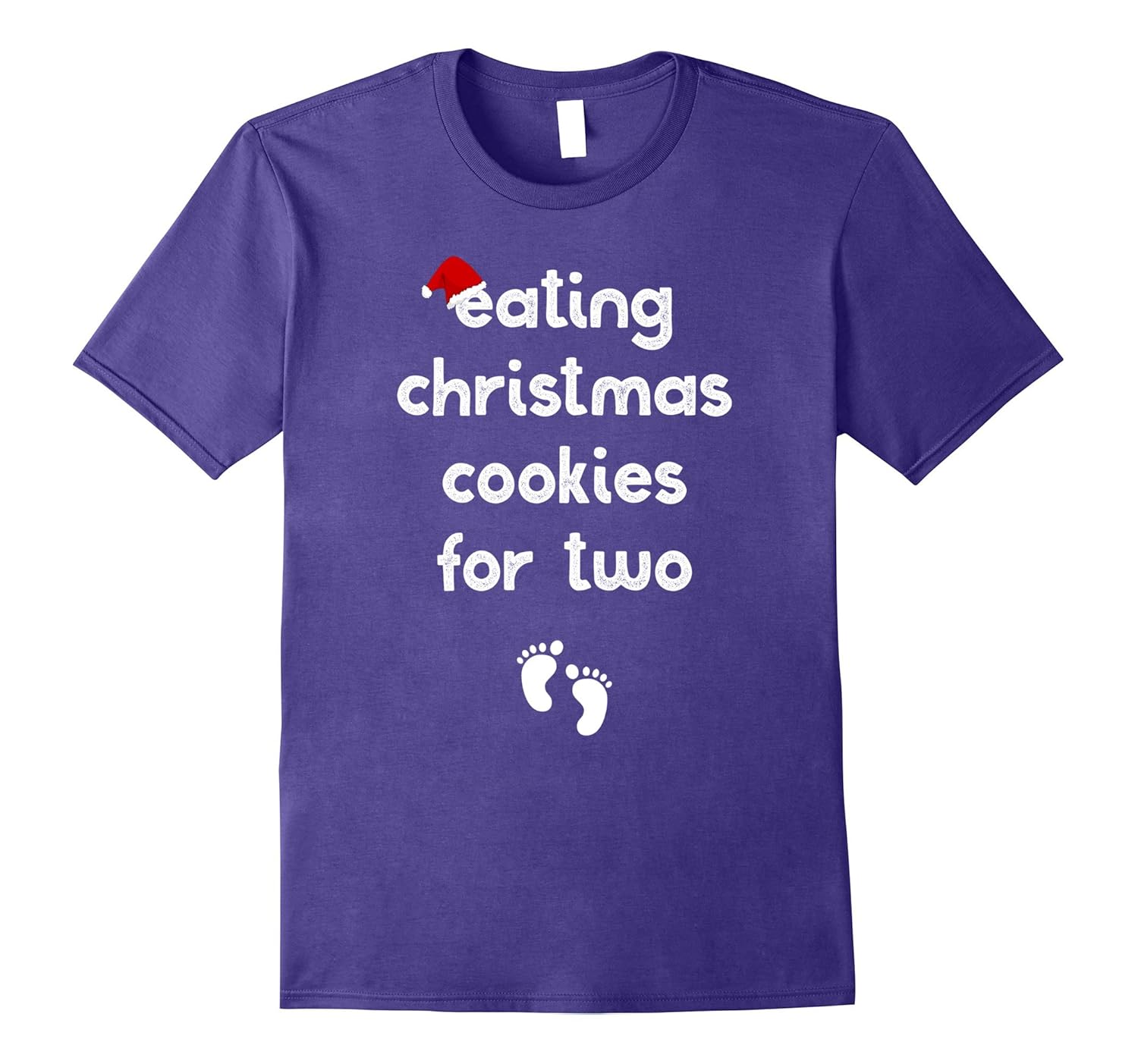 Christmas Pregnancy Announcement T-Shirt Cookies for Two-ANZ