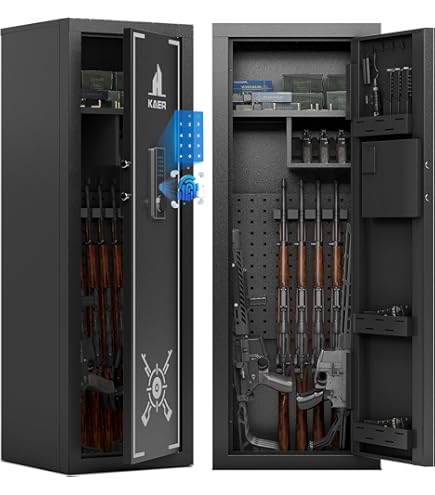 First Watch / Homak 8-Gun Double Door Security Cabinet, Black