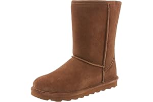 BEARPAW Women's Elle Short Multiple Colors | Women's Boot Classic Suede | Women's Slip On Boot | Comfortable Winter Boot