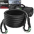 Rhino USA Kinetic Recovery Tow Rope (1.25" x30') Heavy Duty Offroad Snatch Strap for Diesel Truck, Tractor, Heavy Equipment - Ultimate Elastic Straps Towing Gear - Backed for Life!