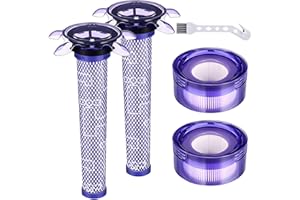 Attemart V8 Plus Filter Replacement Compatible with Dyson V7 Advanced, V8Origin+, SV25, SV37 Cordless Vacuum, V8 Car+Boat Han