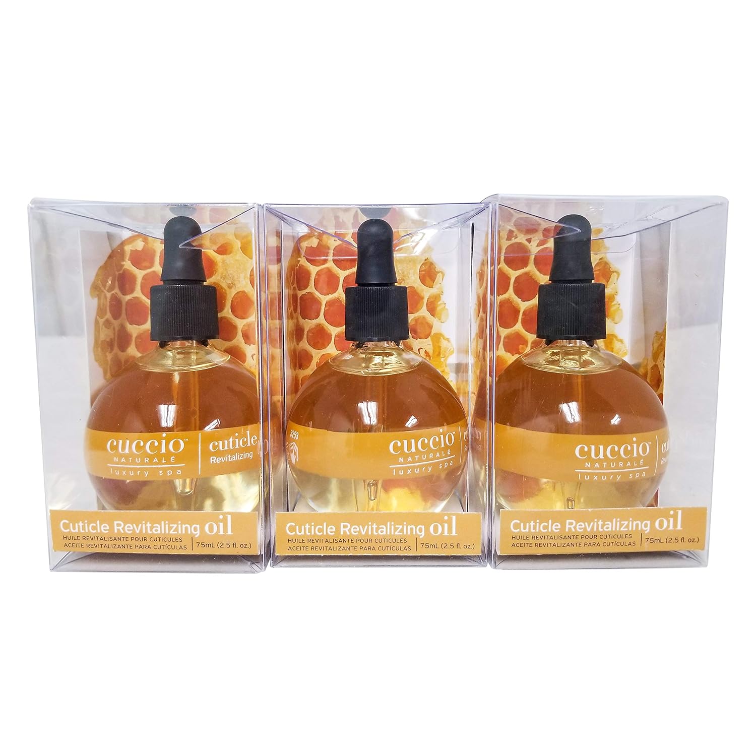 Cuccio Naturale Milk & Honey Manicure Revitalizing Cuticle Oil 2.5oz /73ml (Pack of 3): Beauty