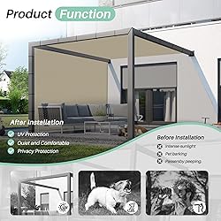 SunnyRoyal 18'x18' Sun Shade Sail Straight Edge