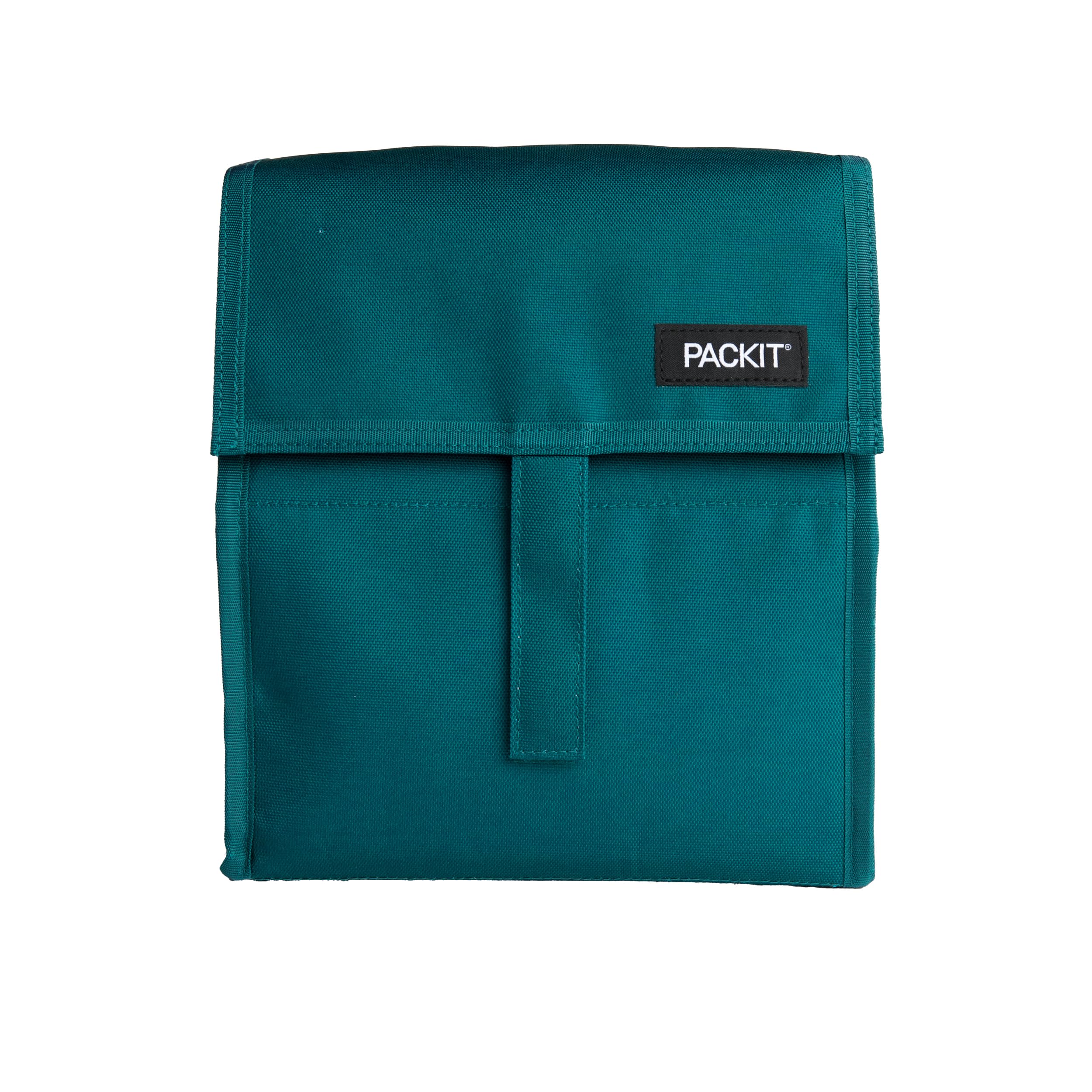 Photo 1 of Packit® Freezable Lunch Bag, Deep Teal, Built with ECOFREEZE® Technology, Foldable, Reusable, Zip and Velcro Closure with Buckle Handle, Designed for Work Lunches and Fresh Lunch On the Go